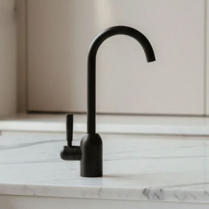 MODA boiling water tap in a matte black finish